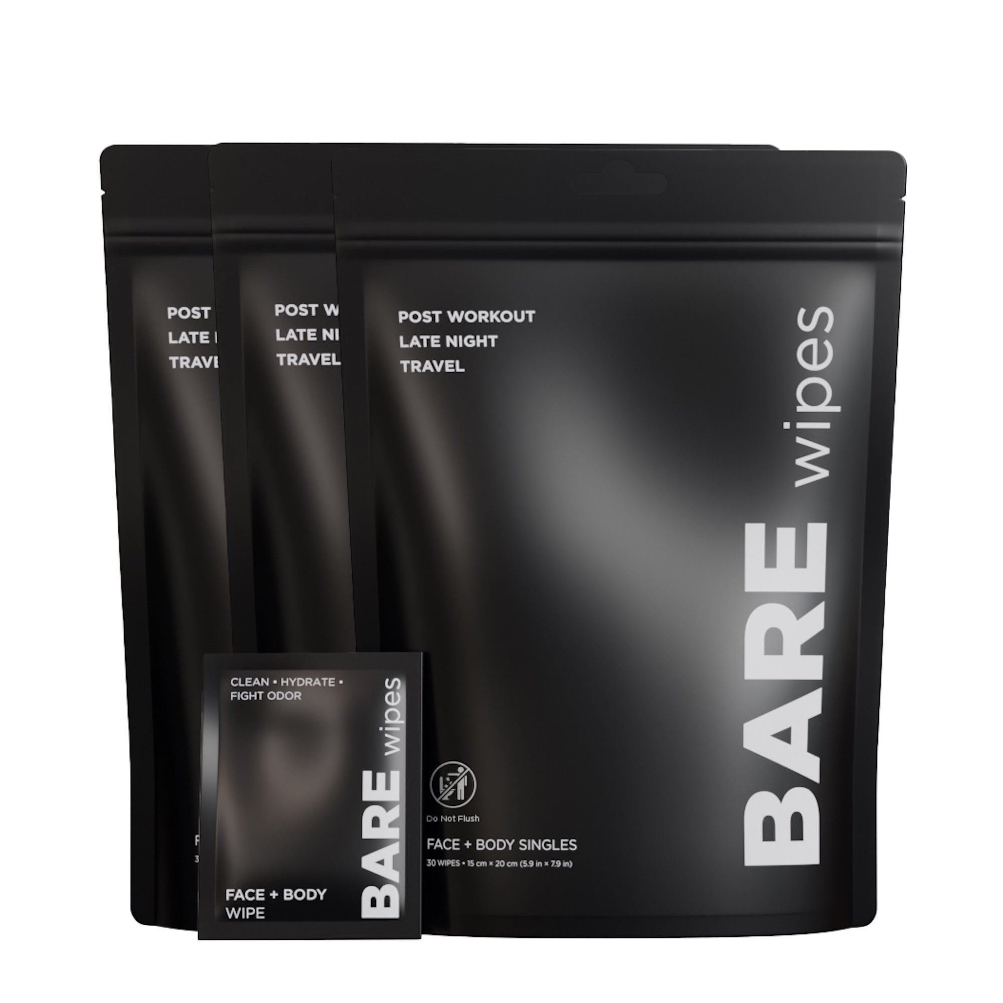 Bare Wipes 3 Pack (90 Wipes)